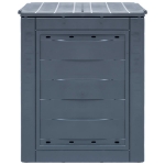 Compostiere per Giardino 2 pz Grigio 60x60x73 cm 520 L