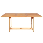 Set da Pranzo da Giardino 9 pz in Legno Massello di Teak