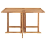 Set da Pranzo da Giardino 7 pz Pieghevole in Massello di Teak