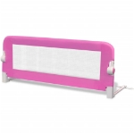 Sponde Letto per la Sicurezza dei Bambini 2 pz Rosa 102x42 cm