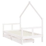 Giroletto Bambini con Cassetti Bianco 80x160 cm Massello Pino