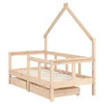 Giroletto Bambini con Cassetti 70x140 cm Legno Massello di Pino