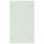 Porta Legna Bianco 40x35x60 cm in Vetro