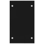 Porta Legna Nero 40x35x60 cm in Vetro