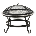 Braciere e Barbecue 2in1 e Attizzatoio 56x56x49 cm Acciaio Inox