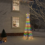 Albero di Natale a Cono Colorato 108 LED 70x180 cm