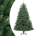 Albero di Natale Artificiale Incernierato con Base Verde 150 cm