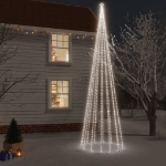 Albero di Natale con Puntale Bianco Freddo 1134 LED 800 cm