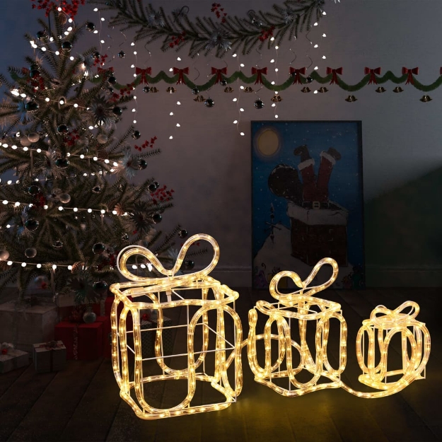 Decorazione Natale Scatole Regalo con 180 LED Interni Esterni