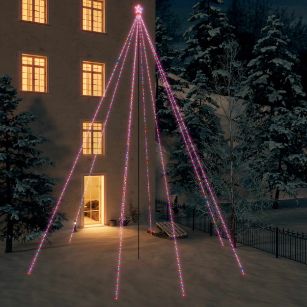 Luci per Albero di Natale Interni Esterni 1300 LED Colorate 8 m