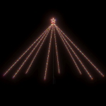Luci per Albero Natale Interni Esterni 576 LED Colorate 3,6 m