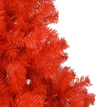 Set Albero Natale Artificiale con LED e Palline Rosso 240cm PVC