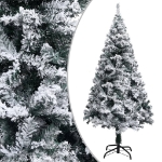 Albero di Natale Preilluminato con Palline Verde 150 cm PVC
