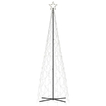 Albero di Natale a Cono Bianco Caldo 500 LED 100x300 cm