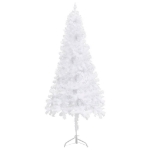 Albero di Natale Artificiale ad Angolo Bianco 240 cm PVC