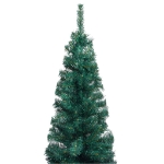 Albero di Natale Artificiale Sottile Supporto Verde 150 cm PVC