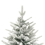 Albero Natale Artificiale con LED Palline e Neve 120cm PVC e PE