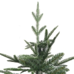 Albero Natale Artificiale con LED Palline Verde 210 cm PVC e PE