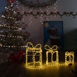 Decorazione Natale Scatole Regalo con 180 LED Interni Esterni