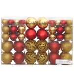 Palline di Natale 100 pz Oro e Rosso Vino 3 / 4 / 6 cm
