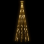 Albero di Natale a Cono Bianco Caldo 310 LED 100x300 cm