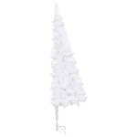 Albero di Natale Artificiale ad Angolo Bianco 180 cm PVC