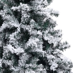 Albero di Natale Artificiale con Luci LED e Neve Verde 180 cm