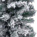 Albero di Natale Artificiale Sottile con Neve Verde 120 cm PVC