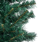 Albero di Natale Artificiale Sottile Supporto Verde 240 cm PVC