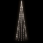 Albero di Natale con Puntale Bianco Freddo 1134 LED 800 cm