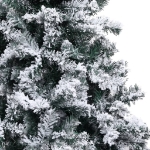 Albero Natale Artificiale con LED Palline e Neve 300 cm Verde