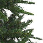 Albero Natale Artificiale con LED Palline Verde 240 cm PVC e PE