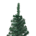 Albero Natale per Angolo con LED e Palline Verde 150 cm in PVC