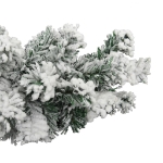 Ghirlanda Natalizia con Neve Verde 10 m in PVC