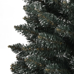 Albero di Natale Artificiale Sottile con Base Verde 240 cm PVC