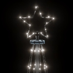 Albero di Natale con Puntale Bianco Freddo 732 LED 500 cm