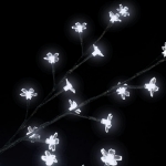 Albero di Natale 200 LED Bianco Freddo Ciliegio in Fiore 180 cm