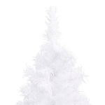 Albero di Natale Artificiale ad Angolo Bianco 240 cm PVC