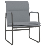 Sedia Lounge Grigio Chiaro 55x64x80 cm in Tessuto