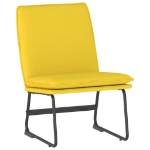 Sedia Lounge Giallo Chiaro 52x75x78 cm in Tessuto