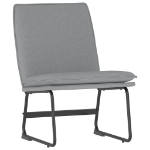 Sedia Lounge Grigio Chiaro 52x75x76 cm in Tessuto