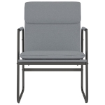 Sedia Lounge Grigio Chiaro 55x64x80 cm in Tessuto