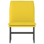 Sedia Lounge Giallo Chiaro 52x75x78 cm in Tessuto