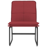 Sedia Lounge Rosso Vino 54x75x76 cm in Similpelle