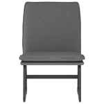 Sedia Lounge Grigio Scuro 52x75x76 cm in Tessuto