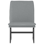 Sedia Lounge Grigio Chiaro 52x75x76 cm in Tessuto