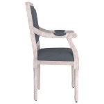 Poltrona Grigio Scuro 54x59x99 cm Velluto