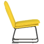 Sedia Lounge Giallo Chiaro 52x75x78 cm in Tessuto