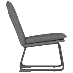 Sedia Lounge Grigio Scuro 52x75x76 cm in Tessuto