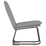 Sedia Lounge Grigio Chiaro 52x75x76 cm in Tessuto